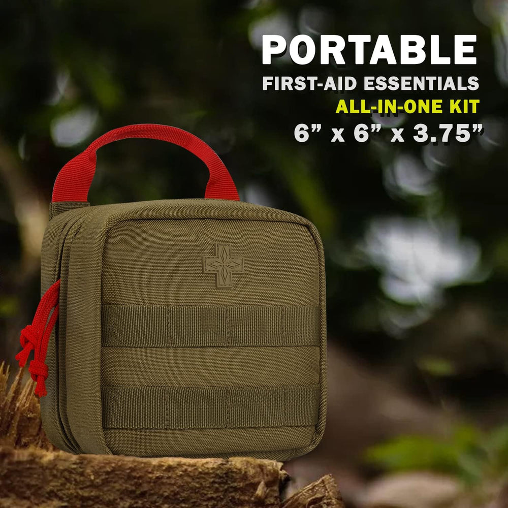Everlit 180 Pieces Tactical First Aid Kit IFAK Molle EMT Pouch Outdoor Campin...