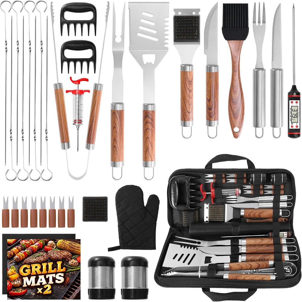 Kaluns 35PC BBQ Grill Tools Set – Heavy Duty Stainless Steel Grill Accessorie...