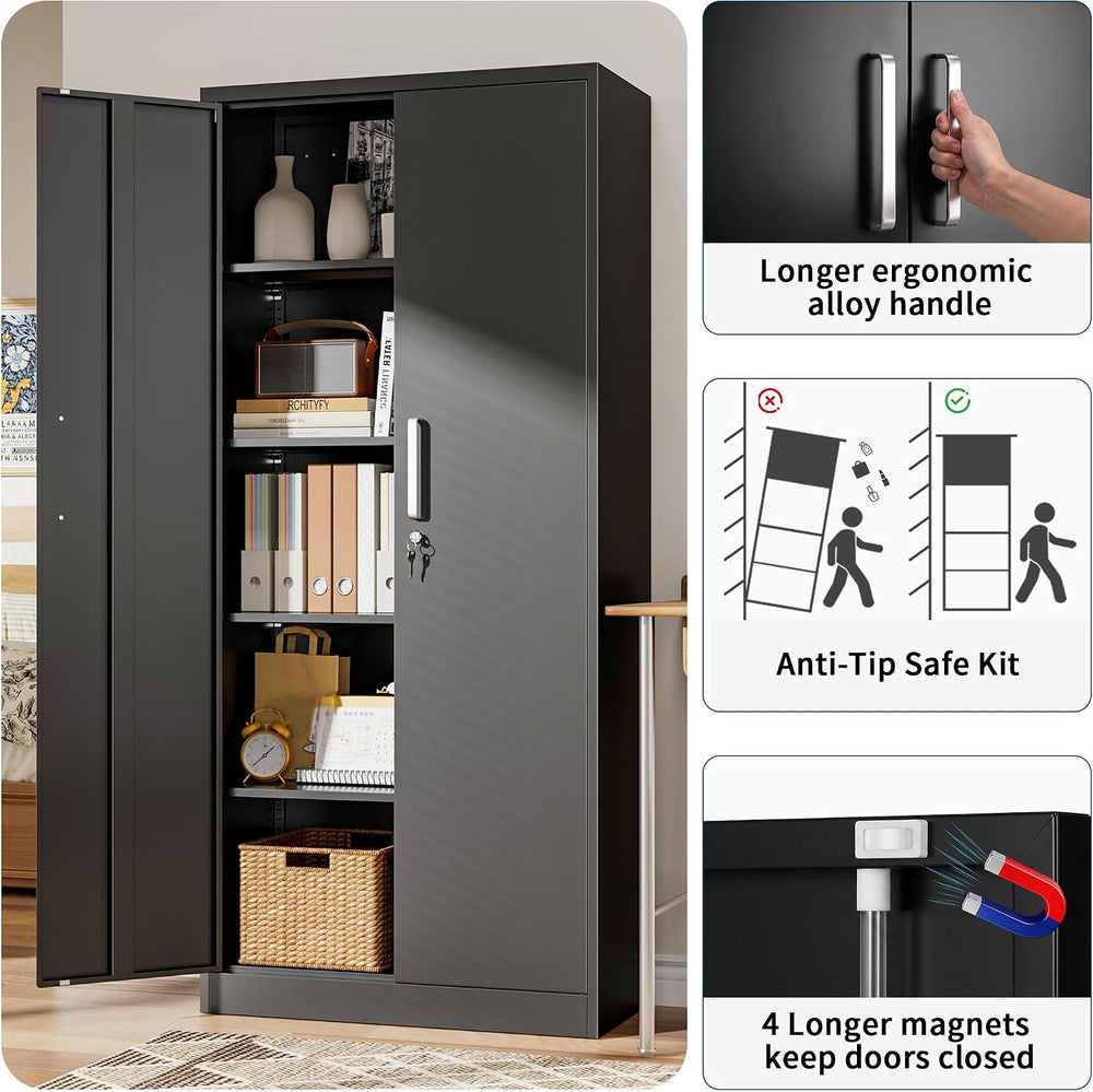 Garage Storage Cabinet, Durable Metal Storage Solution