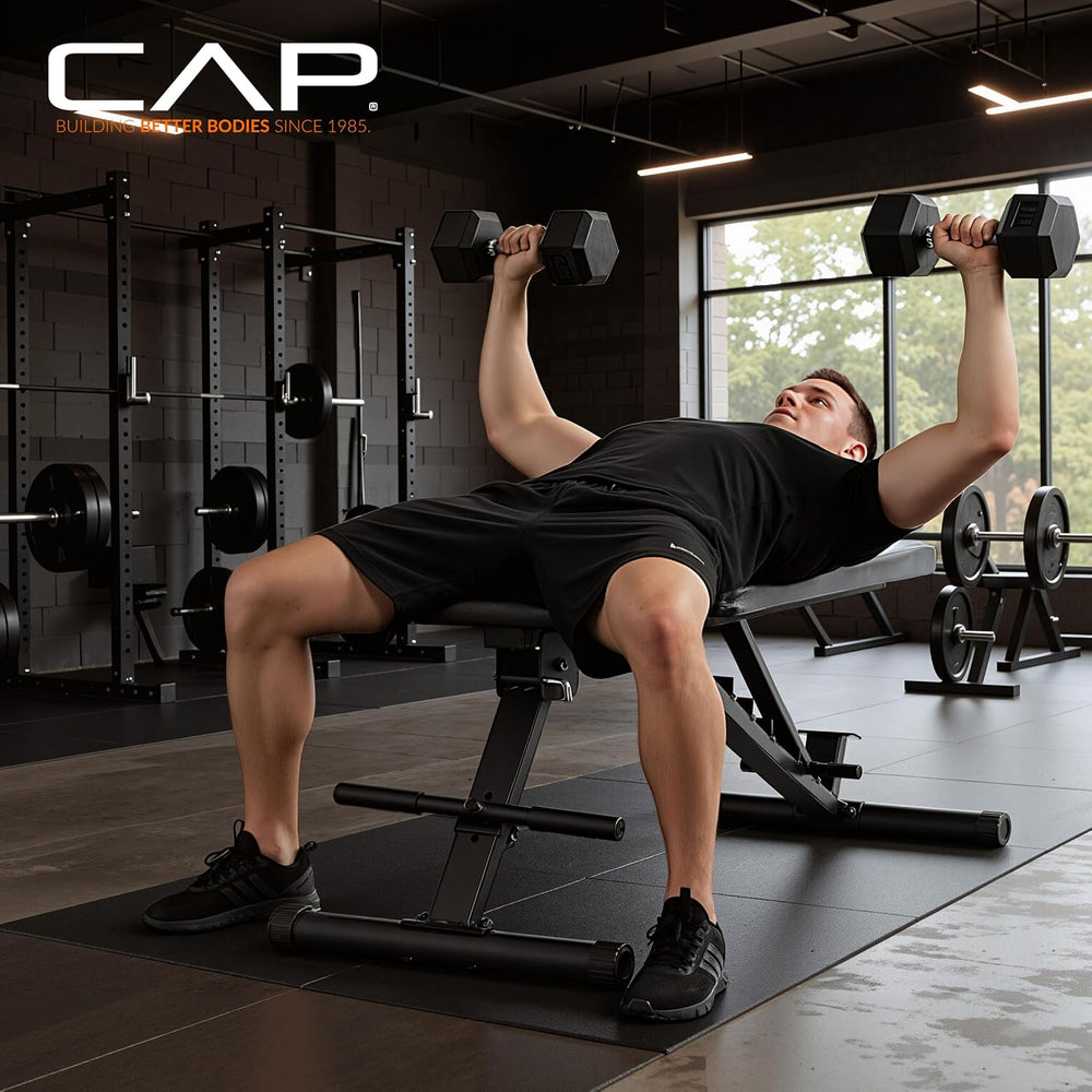 CAP Adjustable Utility Weight Bench, Economy and Elite Options