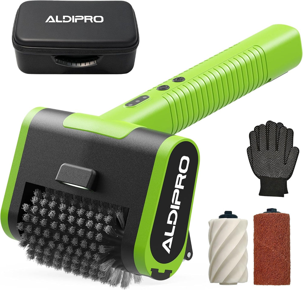 2-in-1 Electric Grill Brush & Ice Scraper with 1900 RPM Heavy Duty Motor ...