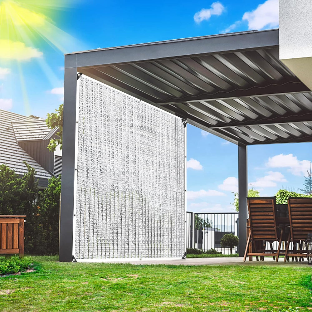 10x20' Aluminum Shade Cloth - for Car,90% Reflective Sun Shade Cloth for ...
