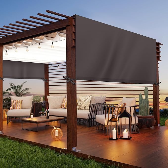 Universal Pergola Replacement Canopy Outdoor Canopy Shade Cover Waterproof Sh...