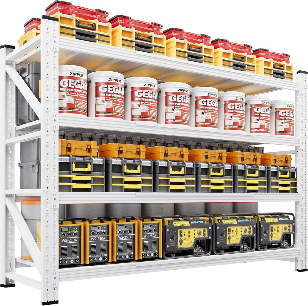 60" Wide Storage Shelves, 5000LBS Garage Shelving Heavy Duty, Standing S...