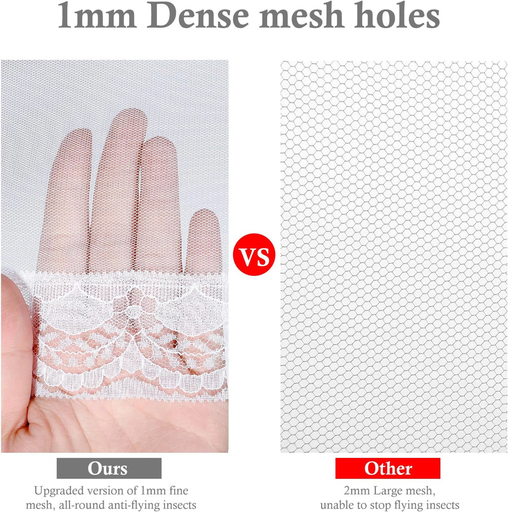 Homealexa 6 Pack Mesh Food Covers Pop Up, Reusable Food Net Covers (1 Extra-L...