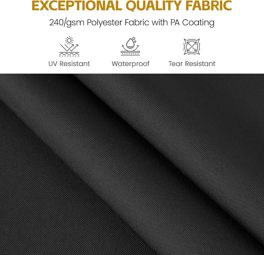 9x12' Patio Cantilever Umbrella for Outdoor, Grey
