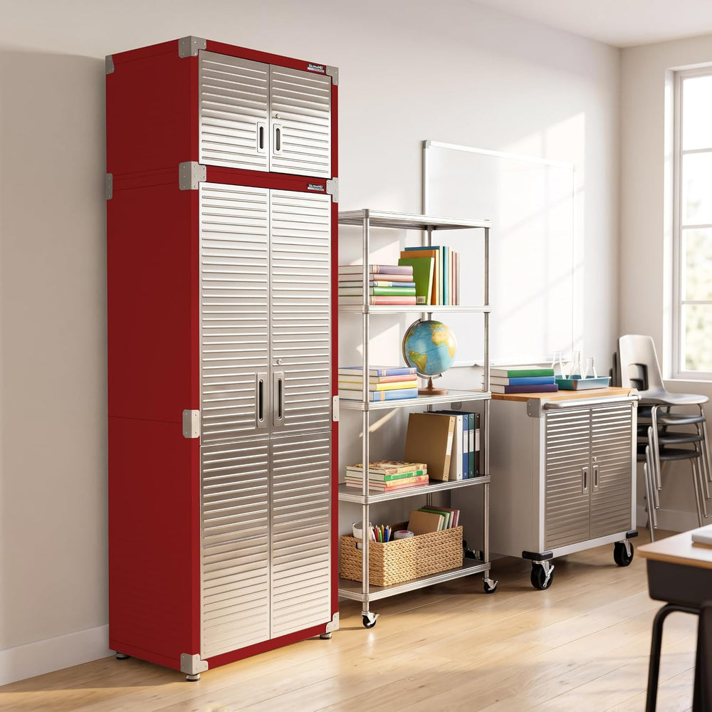 Seville Classics UltraHD 2-Piece Heavy Duty Mega Solid Steel Metal 2-Door Loc...