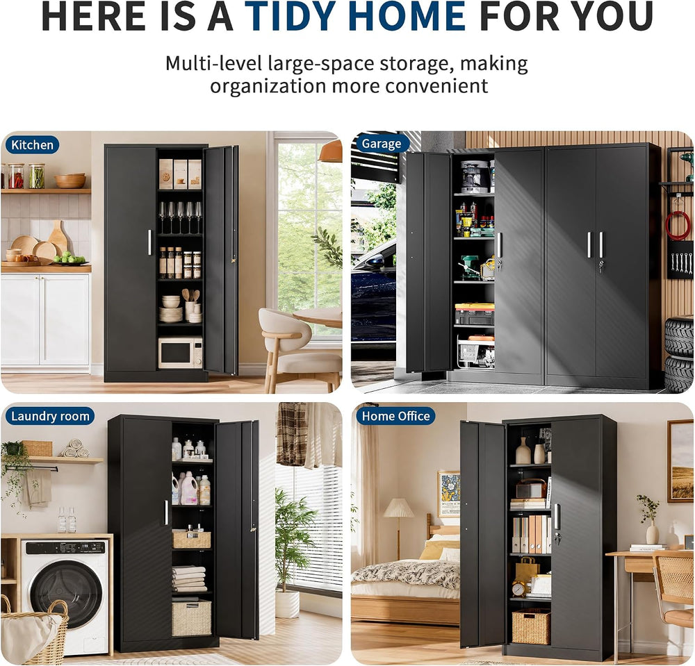 Garage Storage Cabinet, Durable Metal Storage Solution