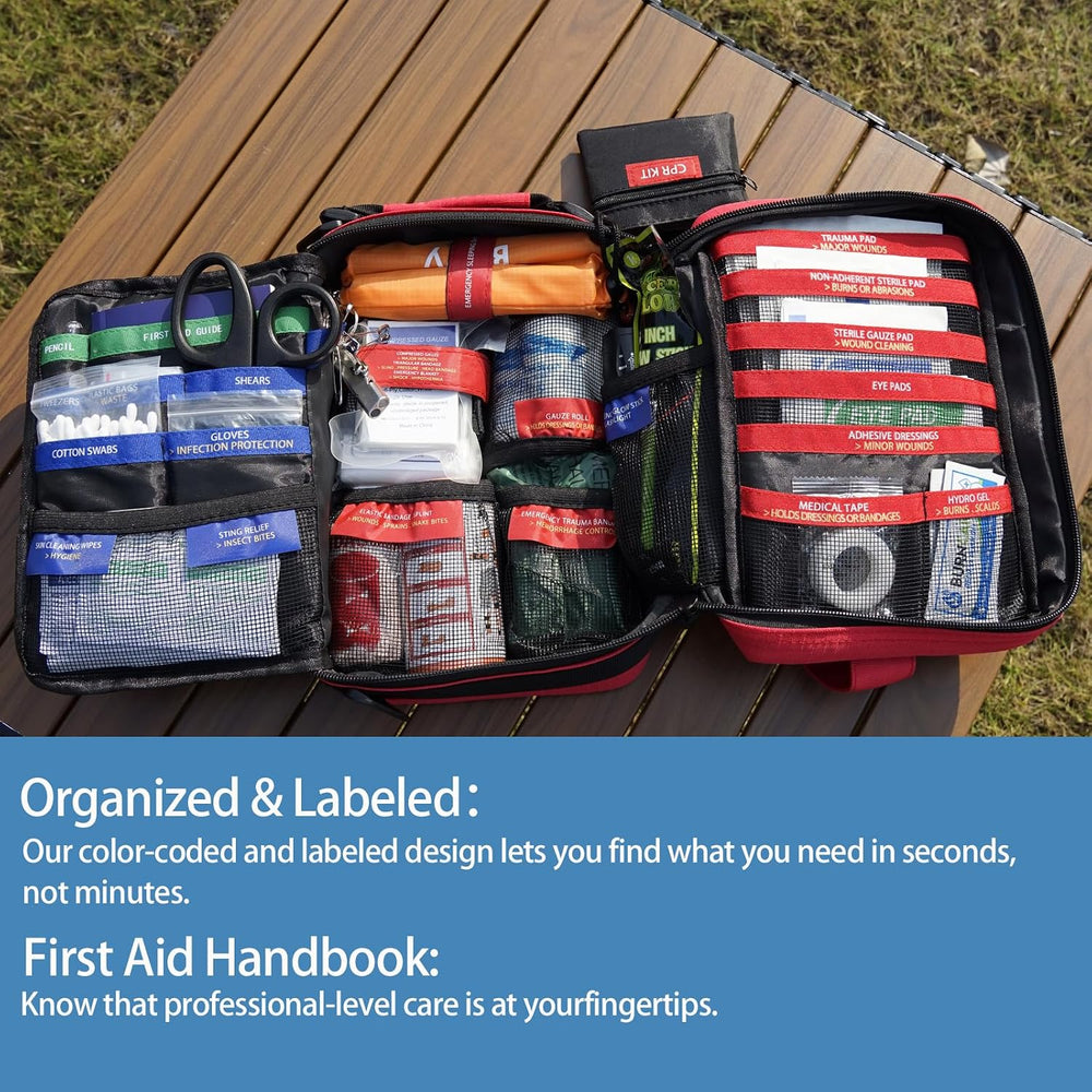 Besst Survivor Comprehensive First Aid Kits- Advanced Trauma Kits with Labele...