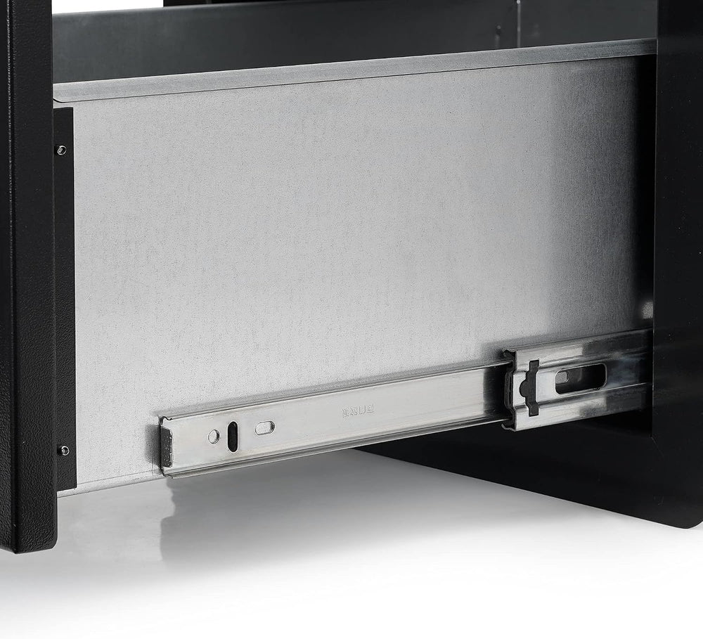 Stanbroil Triple Access Drawers for Outdoor Kitchen, Black Steel