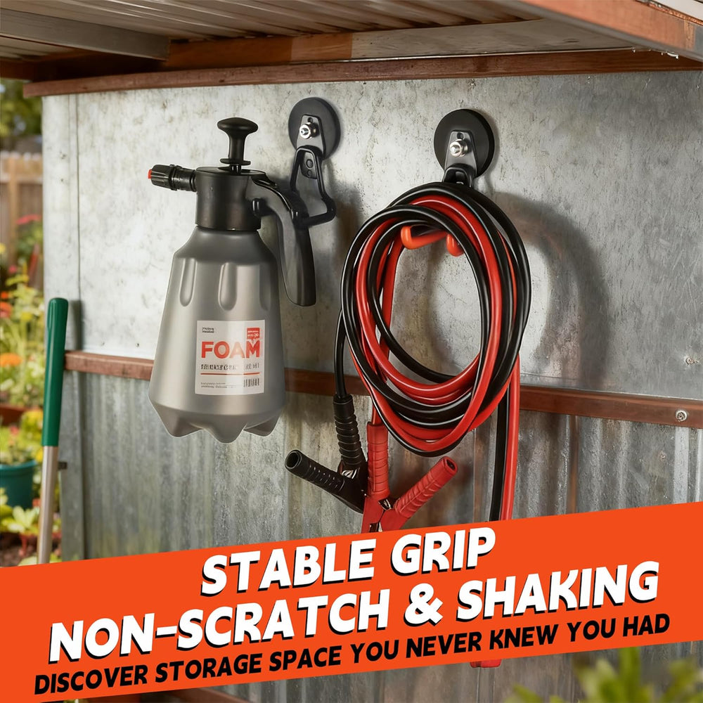 ULIBERMAGNET Pro-Mag Upgraded Heavy Duty Magnetic Garage Hooks,4 Pack Strong ...