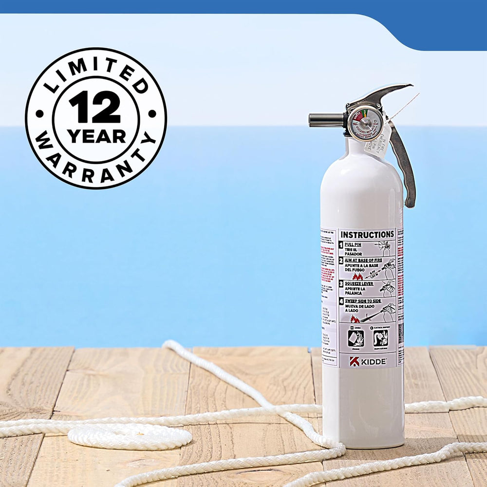 Kidde Mariner 10 Fire Extinguisher for Boats and Watercrafts, 10-B:C, MAR10