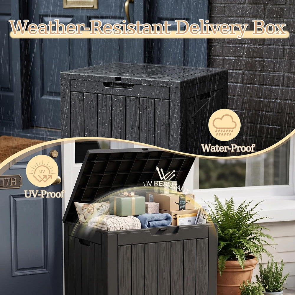 Outdoor Storage Box, 45 Gallon Upgraded Deck Boxes Outdoor Waterproof