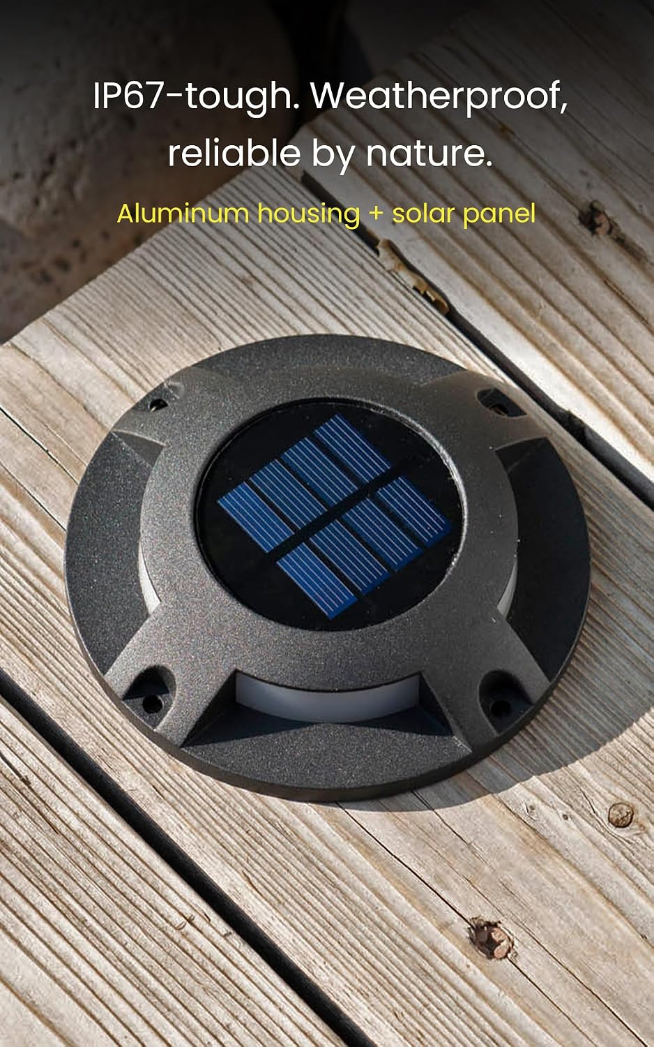 Home Zone Living 12PK Solar Deck Lights, Outdoor Dock and Driveway