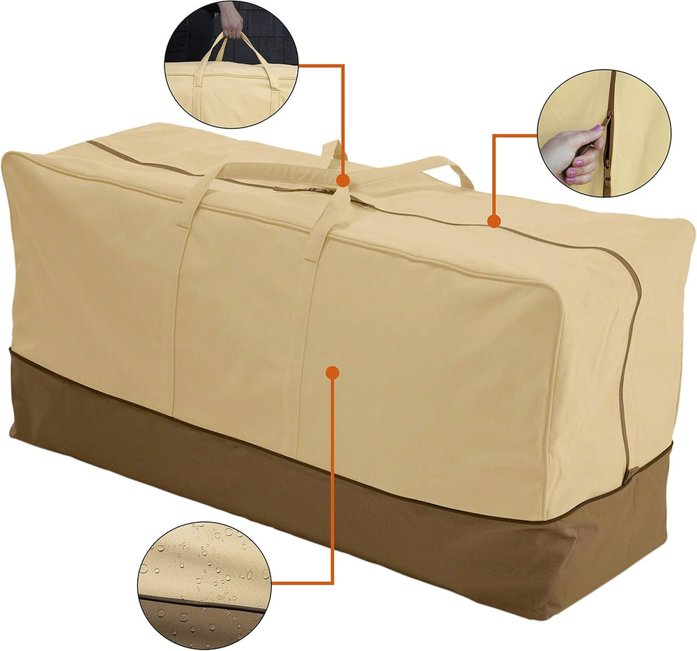 Classic Accessories Veranda Water-Resistant 45.5 Inch Patio Cushion and Cover...