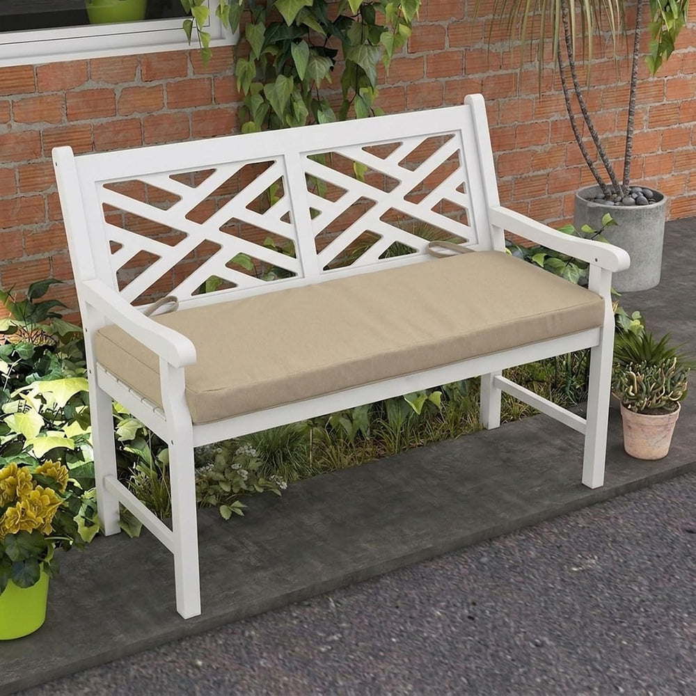 41-inch Outdoor Foam Bench Cushion with Ties