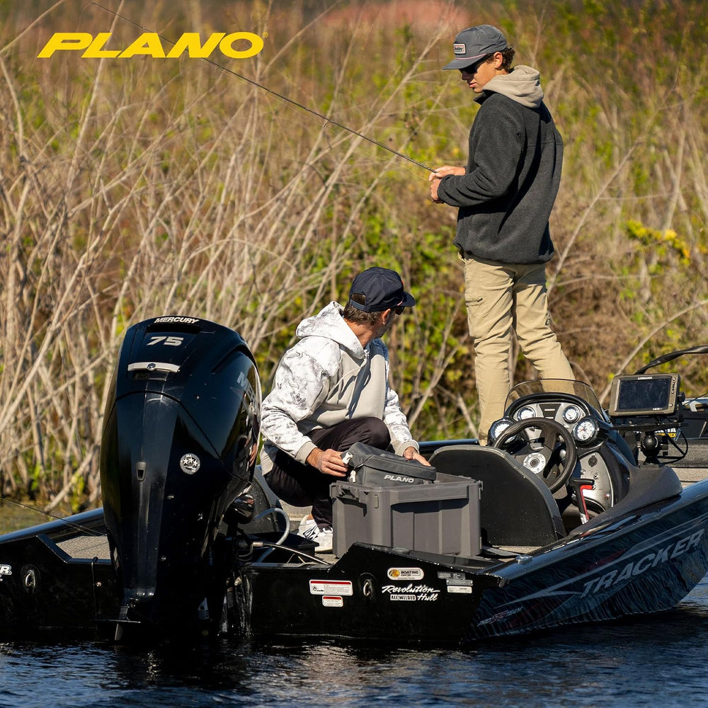 Plano GoNow Storage Trunk, Small, Charcoal, Season-Proof Stackable Gear Box w...