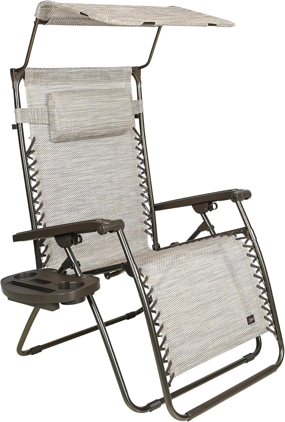 Bliss Hammocks 30" XL Zero Gravity Outdoor Lounge Chair, Sand, Set of 2