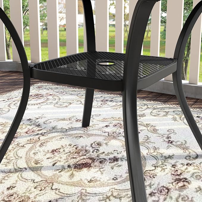 VICLLAX 7 Pieces Patio Dining Set, Outdoor Furniture Set Includes 47.2" ...