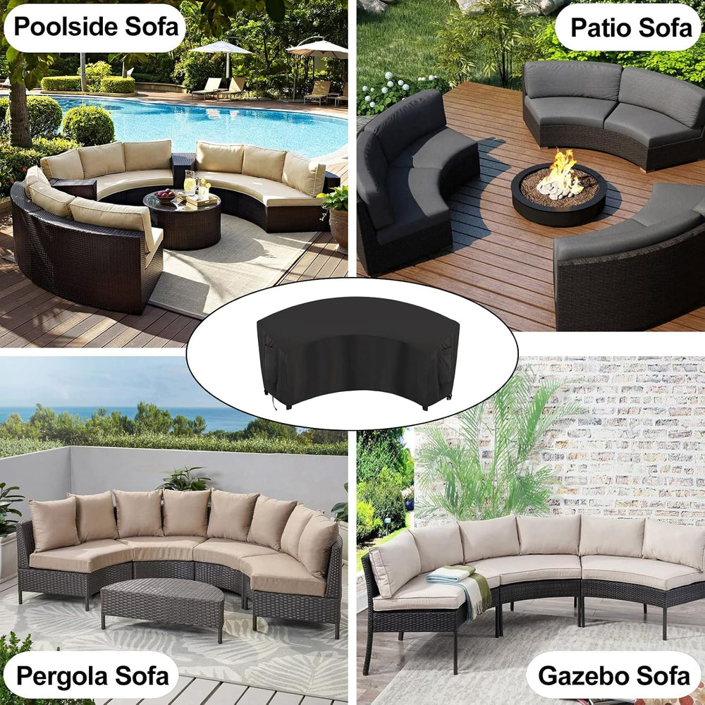 OutdoorLines Waterproof Curved Outdoor Sectional Cover