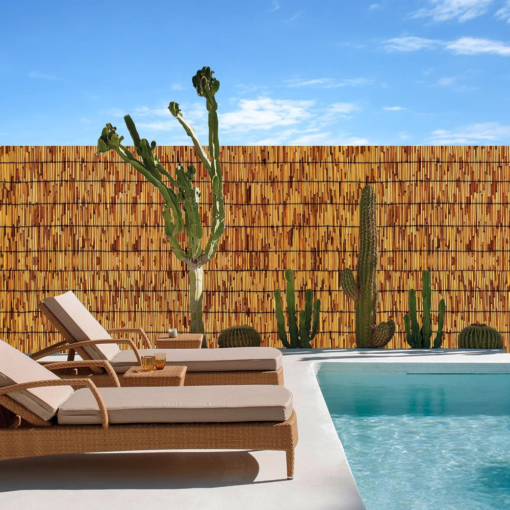 Reed Fencing Rolls,Patio Privacy Screen,Decorative Bamboo Fence Rolls for Pat...