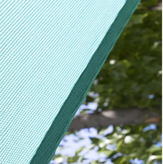 Amgo 20' x 20' x 28.3' Turquoise Right Triangle Sun Shade Sail UP...