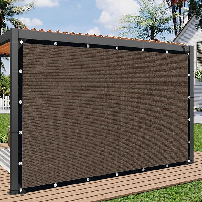 Sun Shade Cloth with Grommets,90% UV Protection Shade Fabric,Pergola Shade Co...