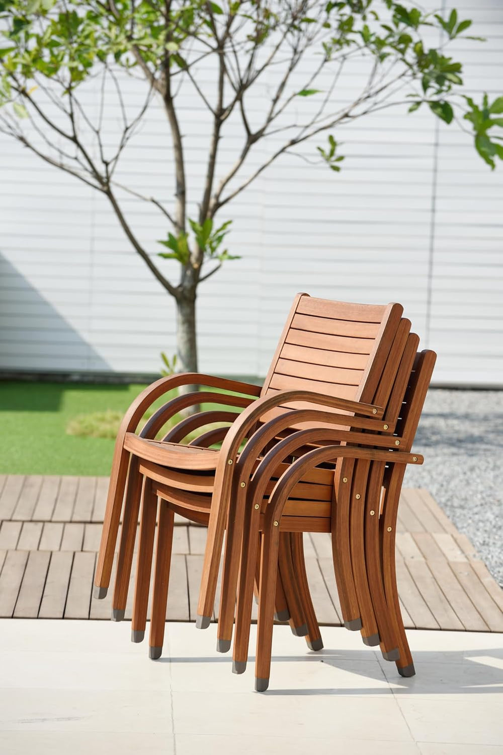 Amazonia Arizona 9 Piece Oval Outdoor Dining Set | Eucalyptus Wood | Durable ...