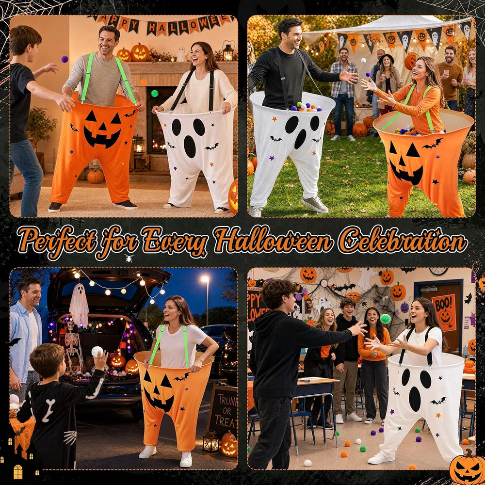 Halloween Party Games, Pumpkin vs Ghost Catch Toss Game for Adults
