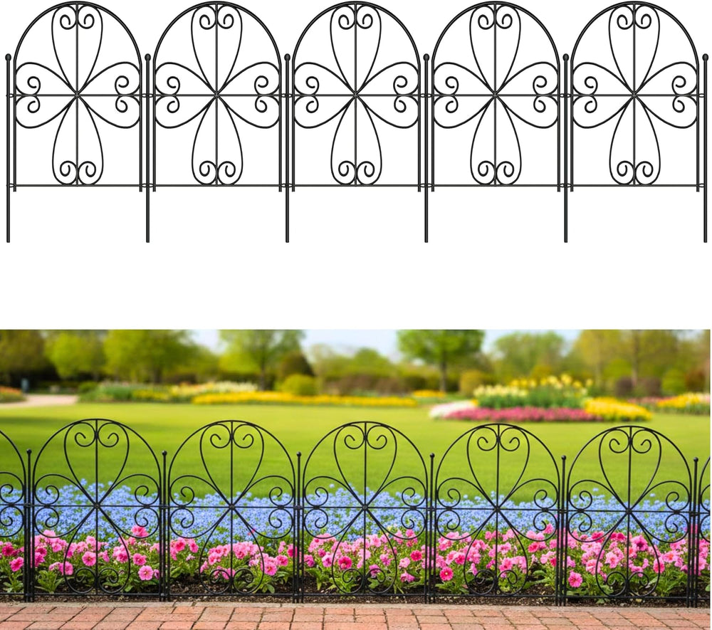 ShopLaLa Garden Fence (20 Panels) 12.5inx16.5in Decorative Metal Fences