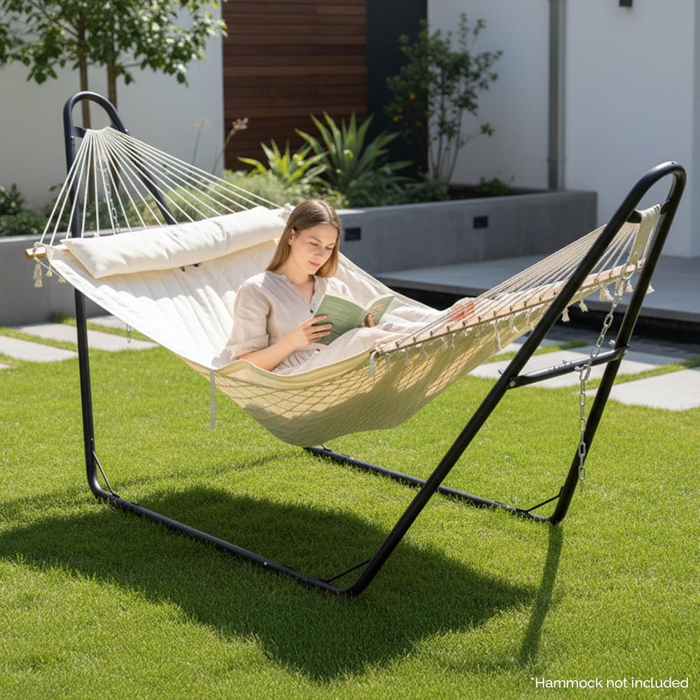 ONCLOUD Double Hammock Stand for Outside, Heavy Duty Hammock Frame for Backya...