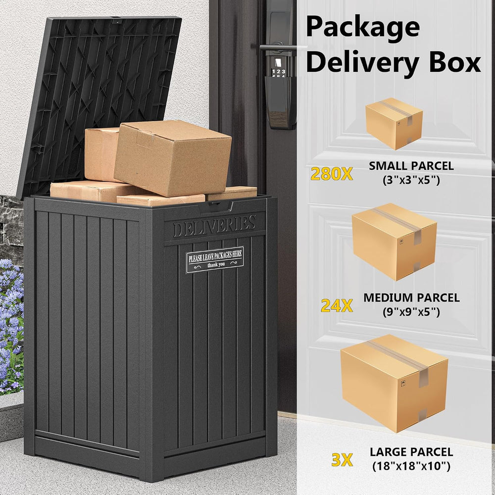 Package Delivery Box for Outside, 48 Gallon Storage with Lockable Secure, Lar...