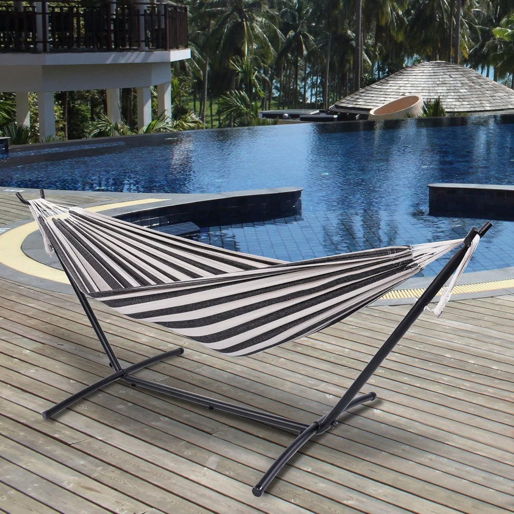 Lazy Daze Portable Hammock with Stand, Free Standing Hammocks for Indoor Outd...