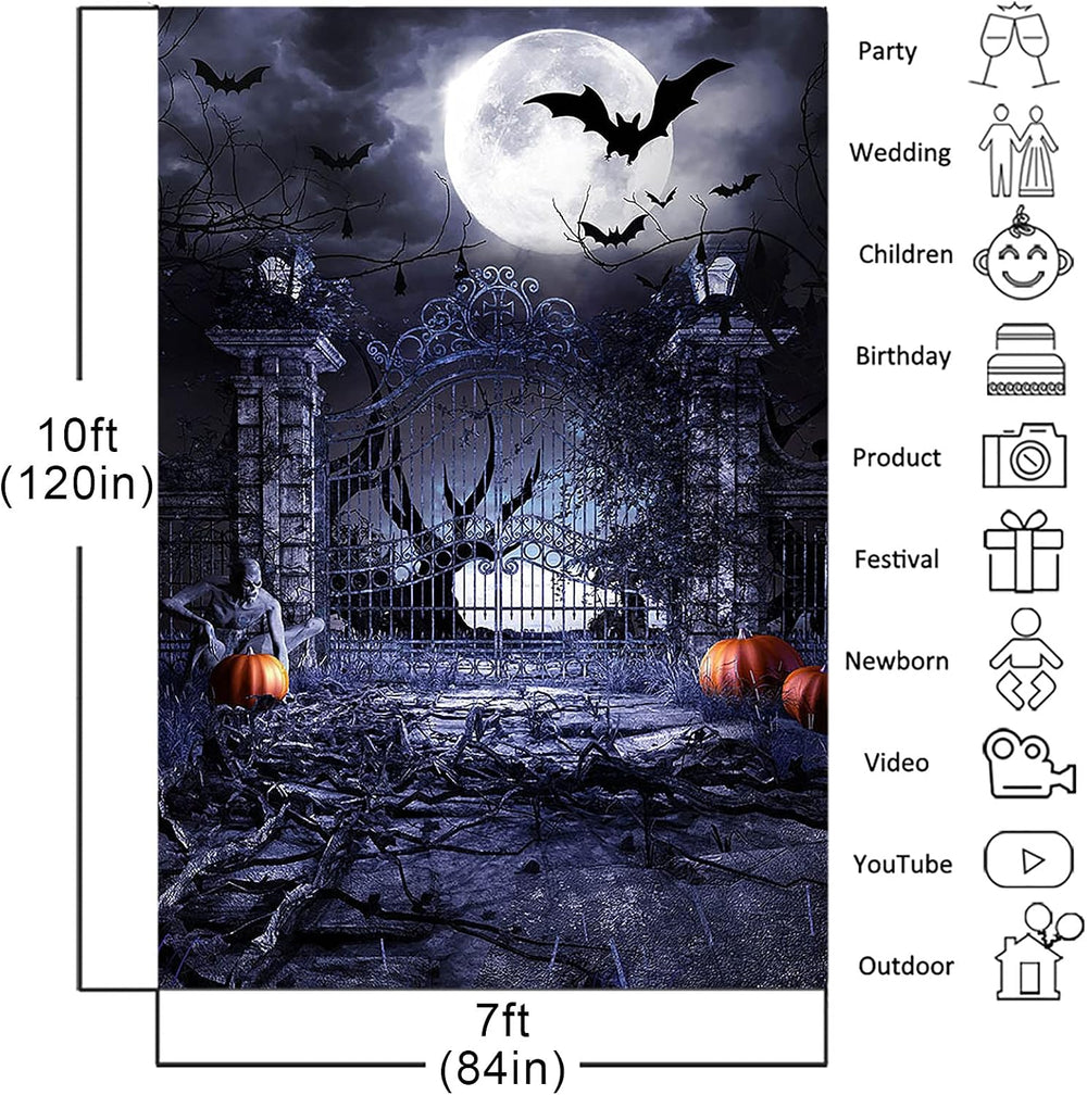 Avezano Halloween Photography Backdrop 7x10ft