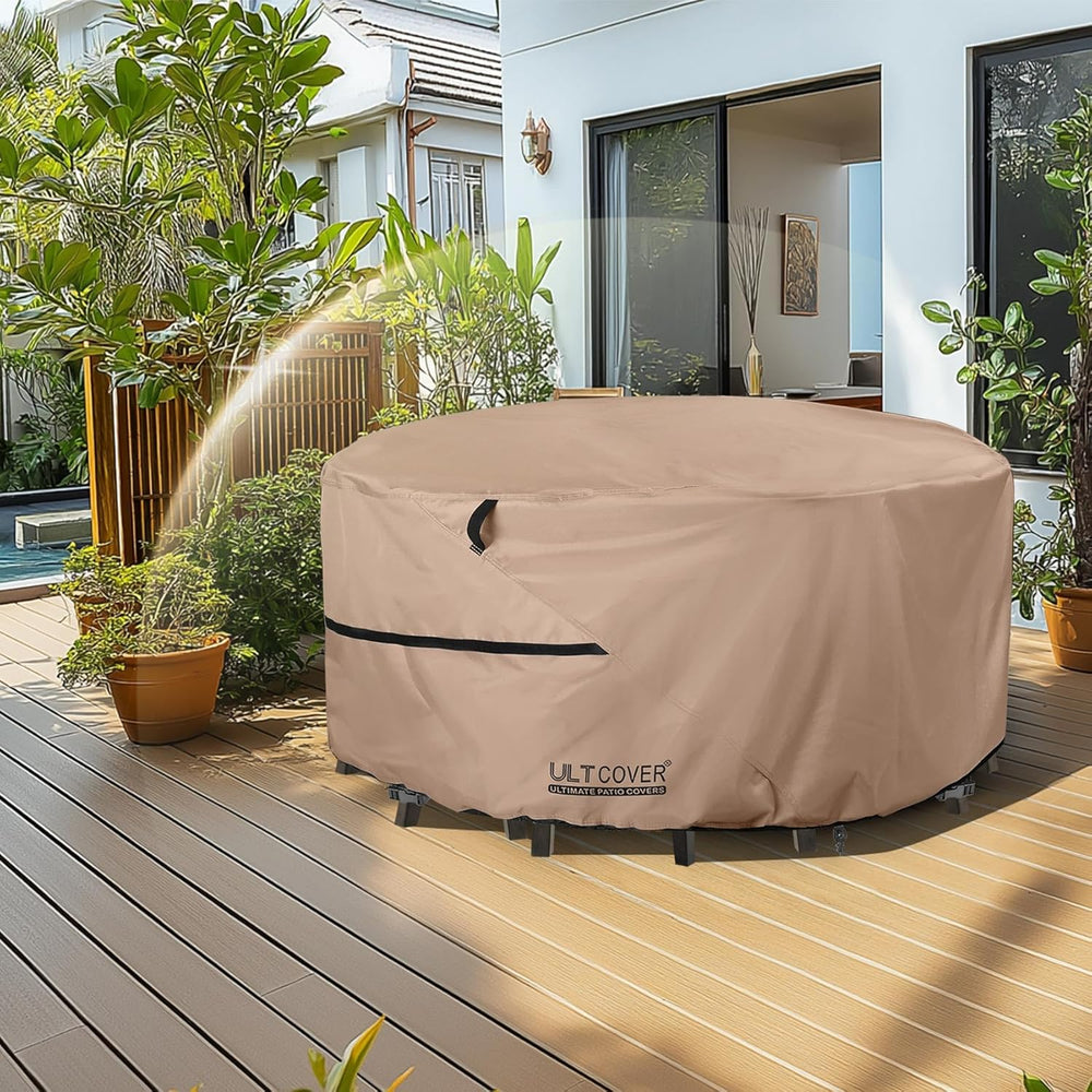 ULTCOVER Waterproof Round Patio Table Cover 76 inch