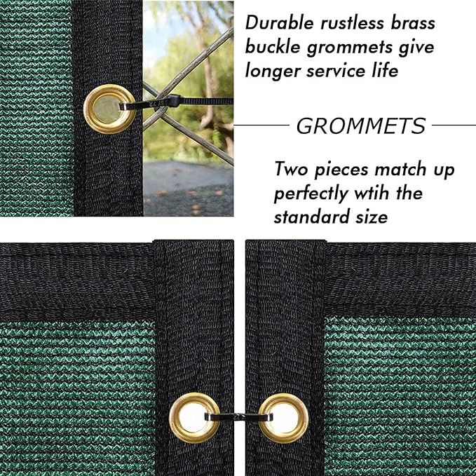 UPGRADE Privacy Screen Fence 6' x 50' Commercial Shade Cover with Bra...