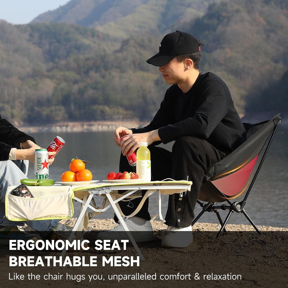 Camping Chair, Lightweight Folding Backpacking Hiking Chair, Compact Portable...