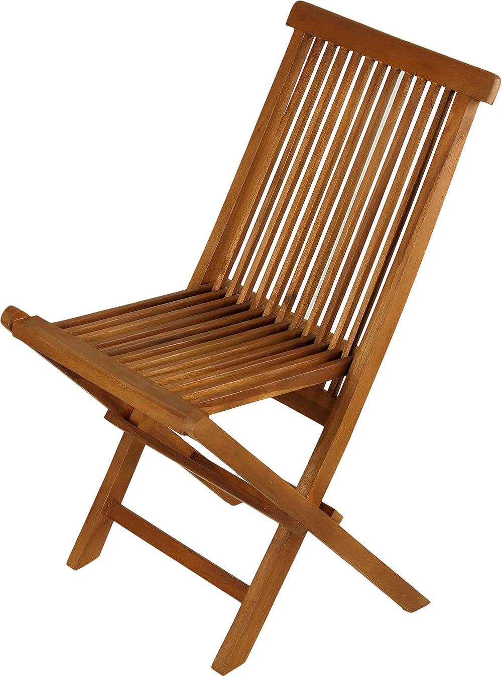 Vega Golden Teak Wood Outdoor Folding Chair (Set of 2)
