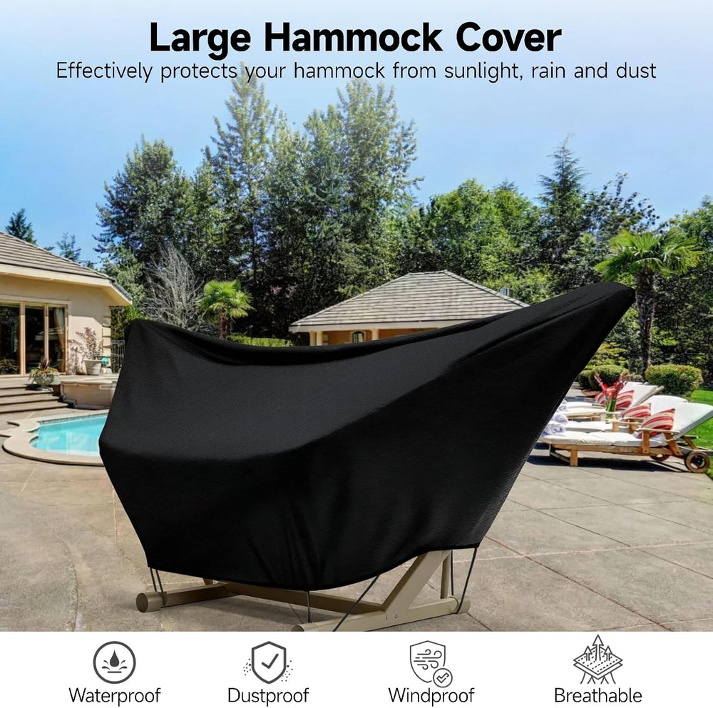 yeesport 420D Heavy-Duty Waterproof Hammock Cover, 112 x 6.7 x 31.5 in