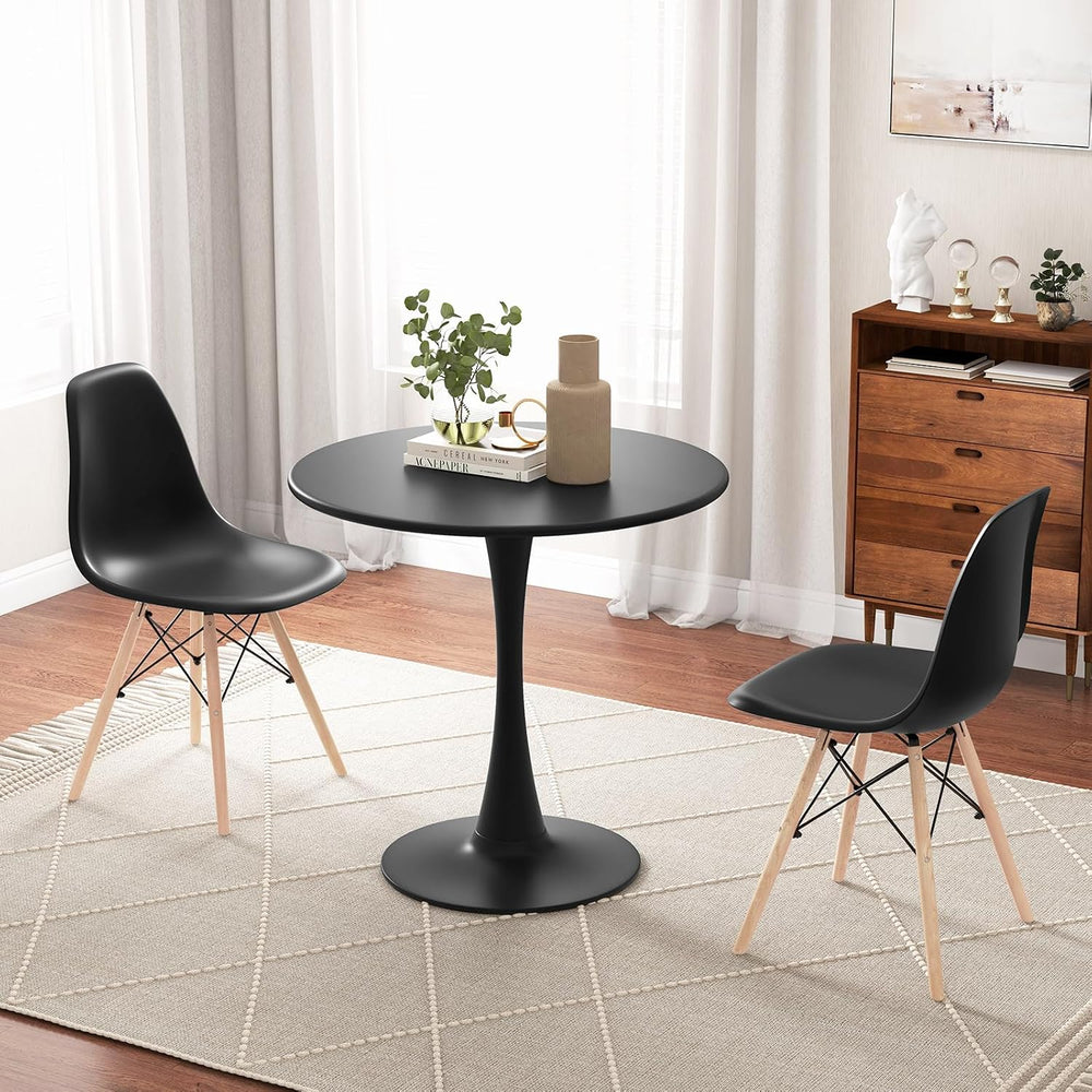 GIANTEX Round Dining Table Set for 2, 32" Kitchen Table and Chairs with ...