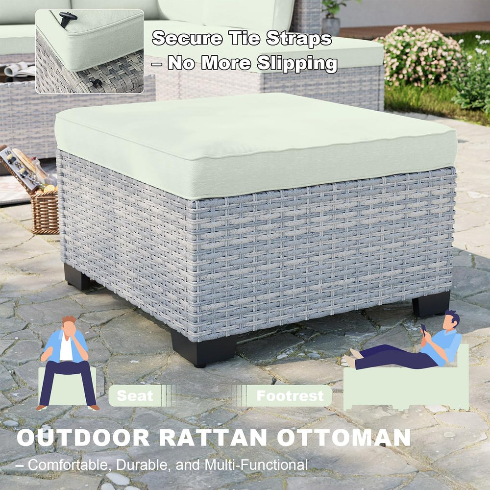 Outdoor PE Wicker Rattan Modular Patio Sectional Sofa Set