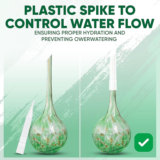 Plant Watering Globes Set of 8 - Small Self Watering Globes for Indoor & ...
