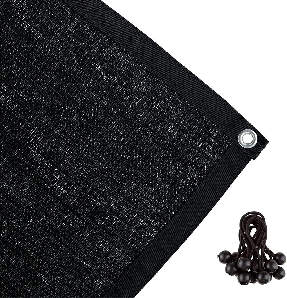 Shatex 90% Shade Fabric 10X 22ft Sun Shade Cloth with Grommets for Pergola Co...