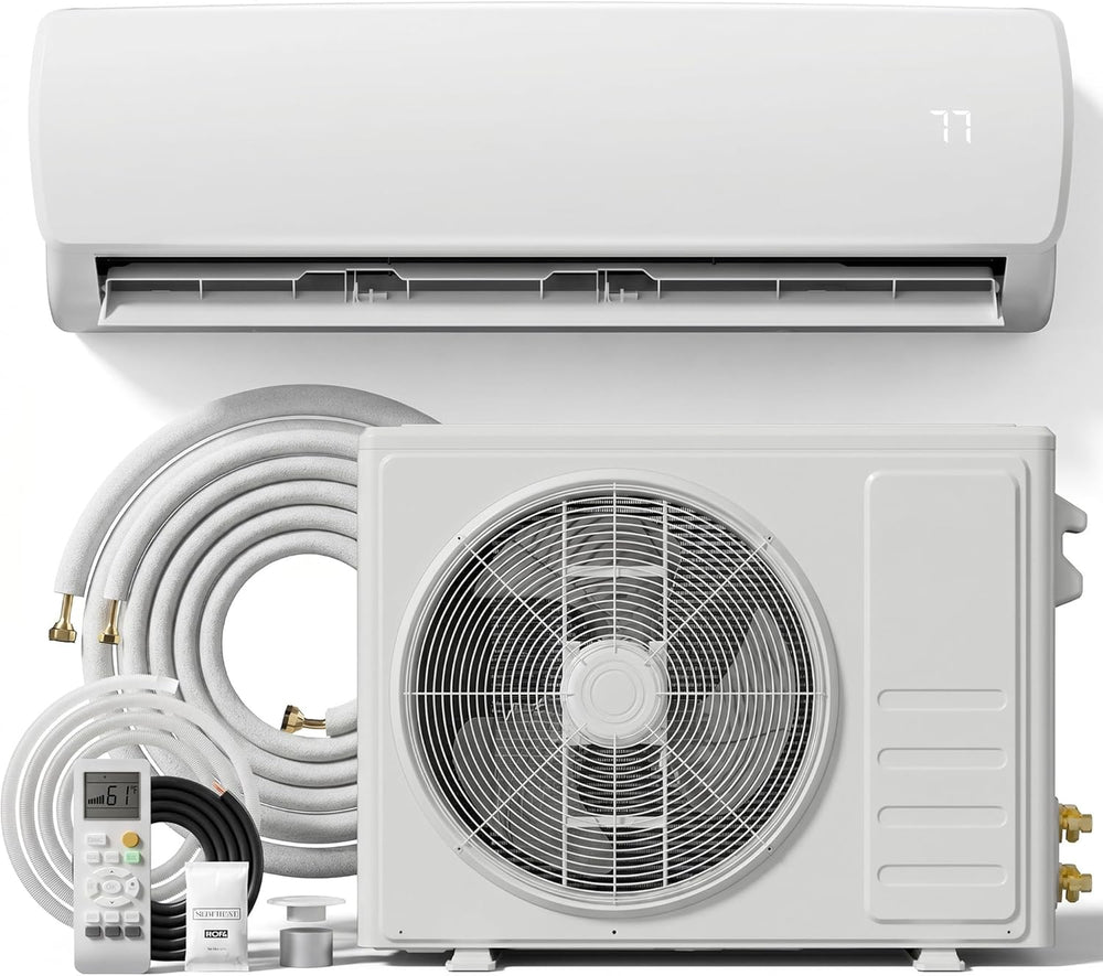 MEPTY 12000BTU Mini Split AC/Heating System, 19 SEER2 Energy Efficient Mini S...