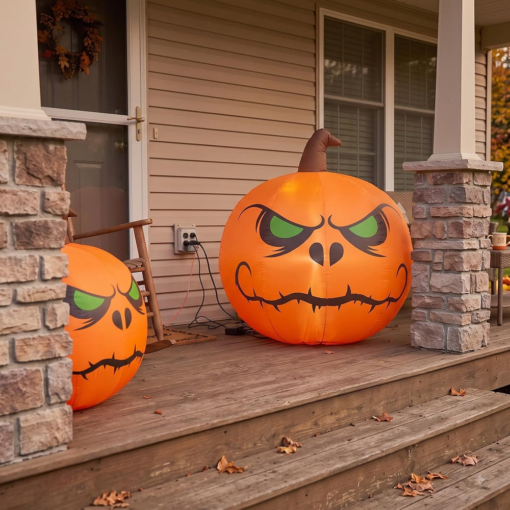 Halloween Inflatable Angry Pumpkin Outdoor Yard Decoration