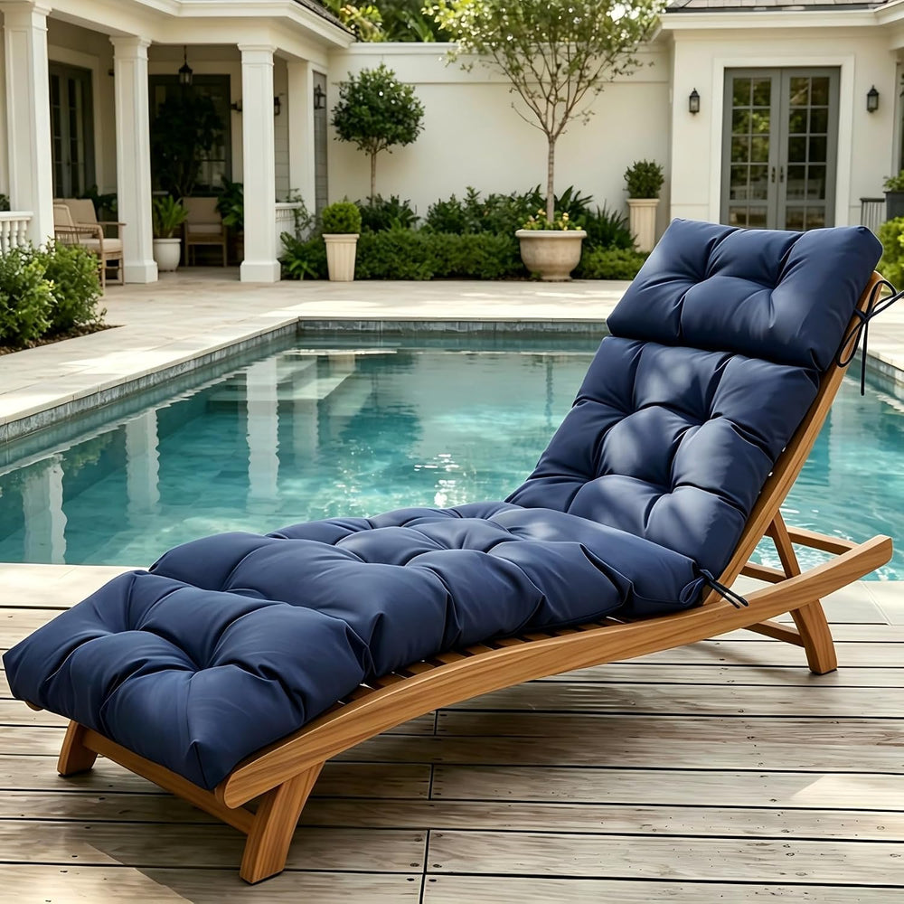 Outdoor Chaise Lounge Cushions, Waterproof Lounge Chair Cushions