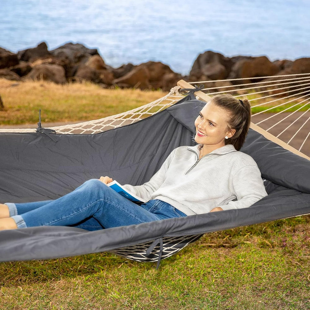 Hammocks for Outside, Two Person Hammock for Patio, Garden, Porch, Outdoor, D...