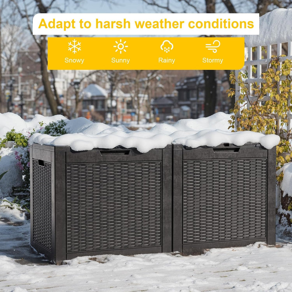 Deck Box Large Outdoor Storage for Patio Furniture, Outdoor Cushions, Garden ...