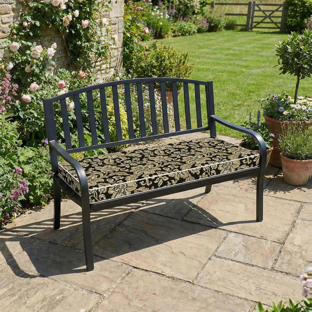 Outdoor Bench Cushion 45 x 18 Inch with Ties, Fade Resistant & Waterproof...