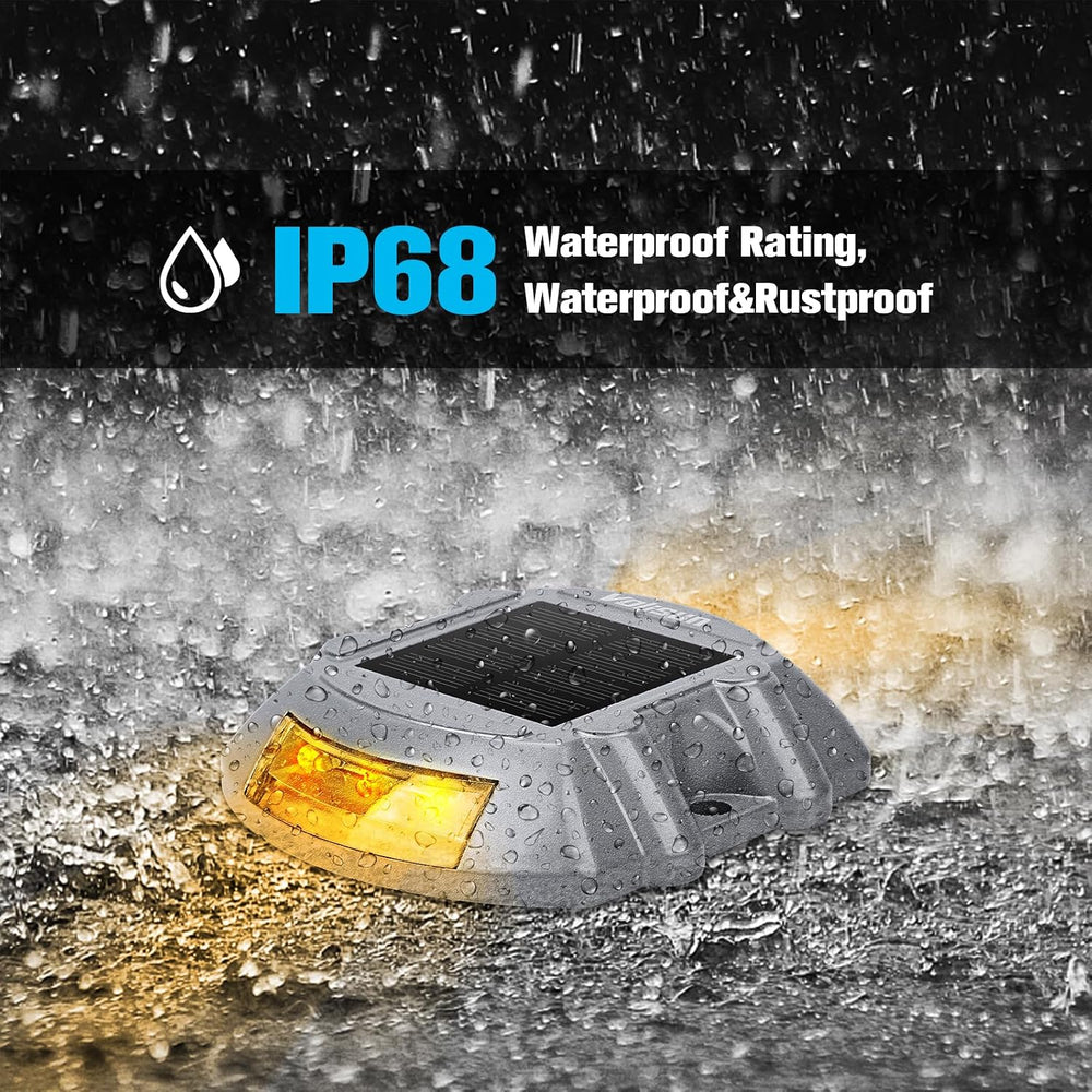 VOLISUN Solar Deck Driveway Dock Lights,Solar Pathway Lights,Warm 8 Pack | So...